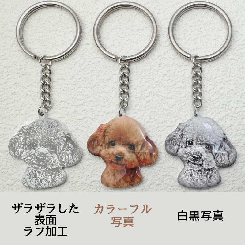 うちの子 写真 切り抜きフォトキーホルダー