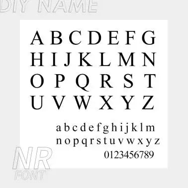 誕生石とカスタム文字切り抜きスタイル オリジナルネックレス