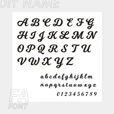 誕生石とカスタム文字切り抜きスタイル オリジナルネックレス