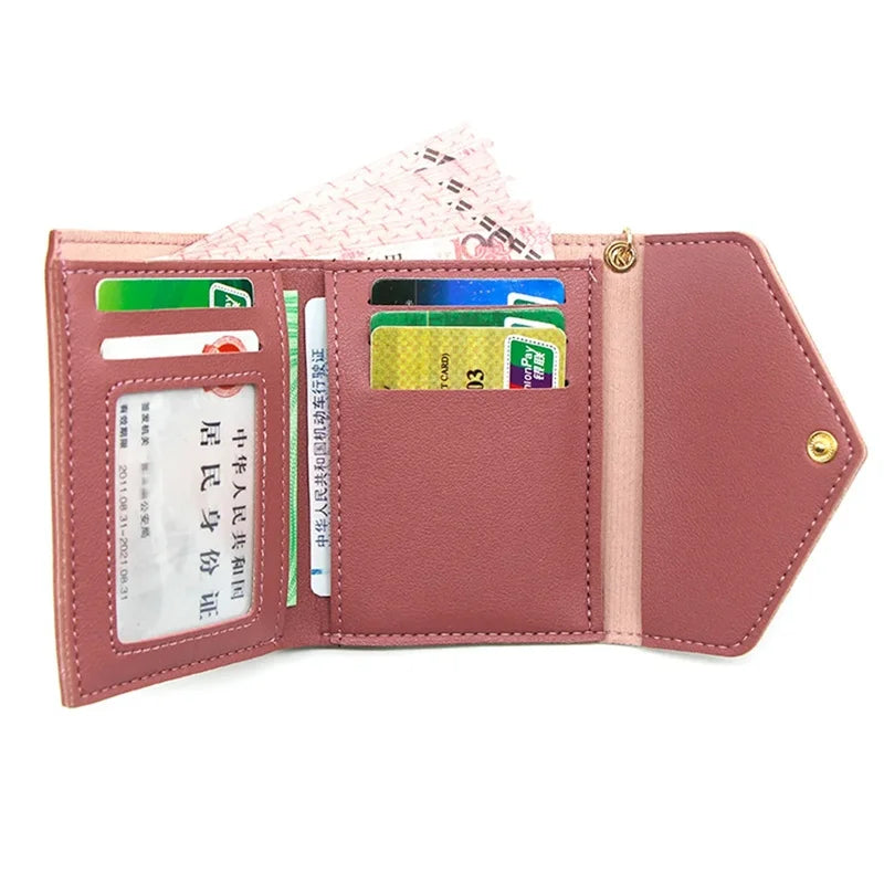 女性用PUレザー製のカスタム名前入れ財布