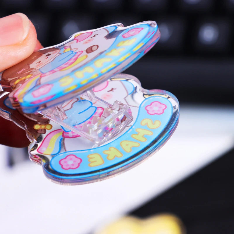 好きな写真や絵・オリジナルデザインのカスタムアクリルクリップ(5点セット)