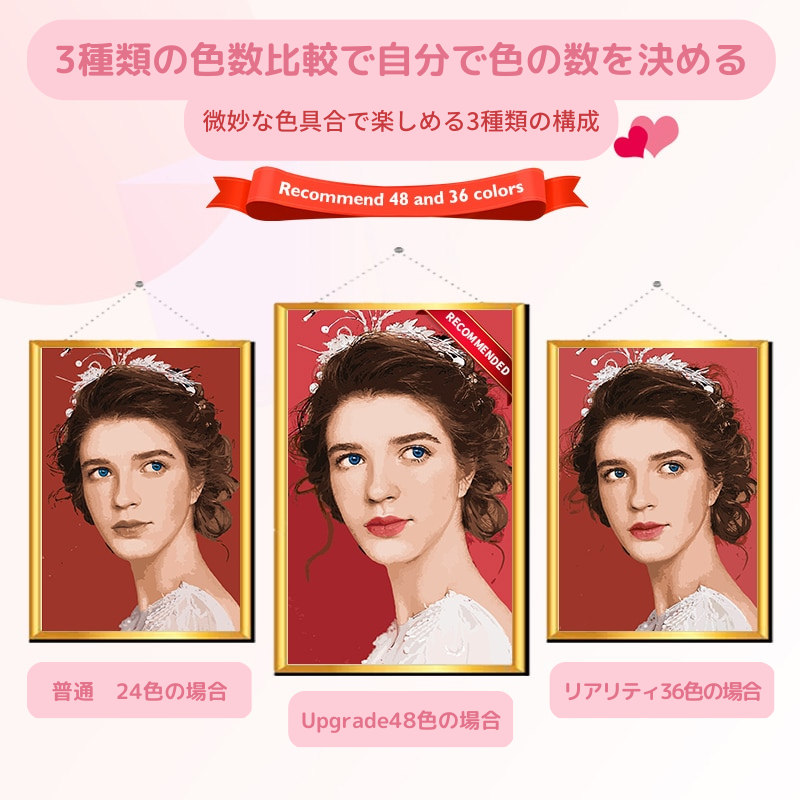 好きな写真 数字の塗り絵 肖像画セットの DIY絵(1)