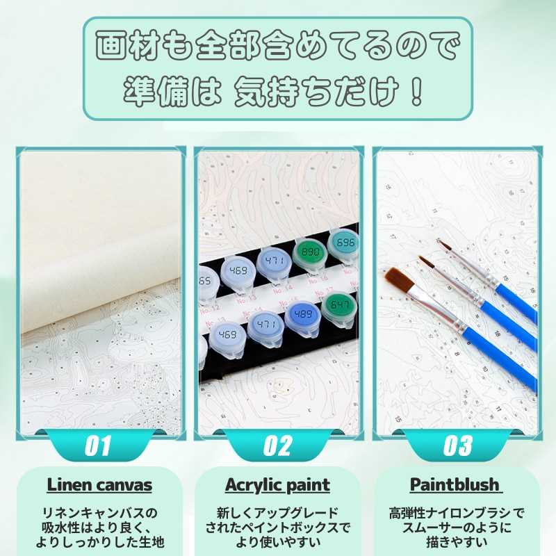 好きな写を 塗り絵にできる DIY絵セット(2)