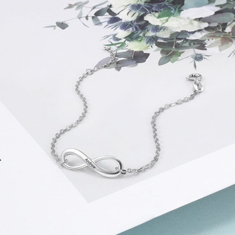 INFINITY(インフィニティ) リング ネーム刻印 ブレスレット