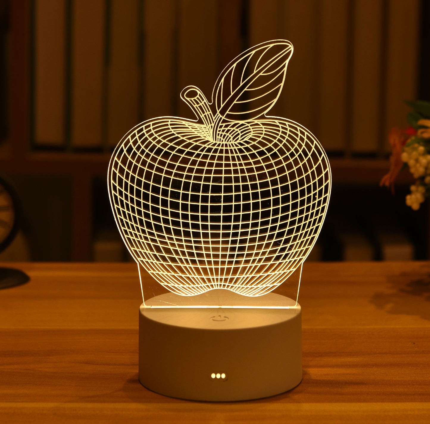 3DアクリルLEDナイトライト USB充電式装飾用常夜灯
