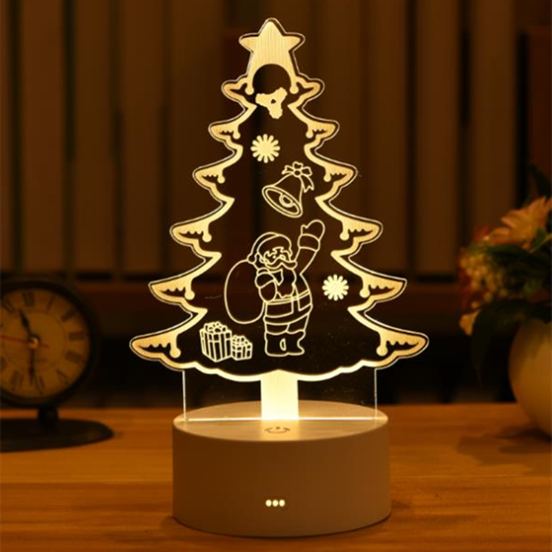 3DアクリルLEDナイトライト USB充電式装飾用常夜灯