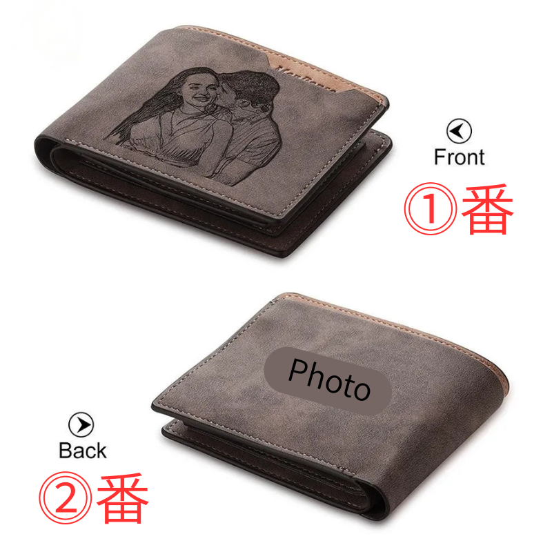 （VIP専用）お好きな写真で仕上げる両面刻印レザーウォレット