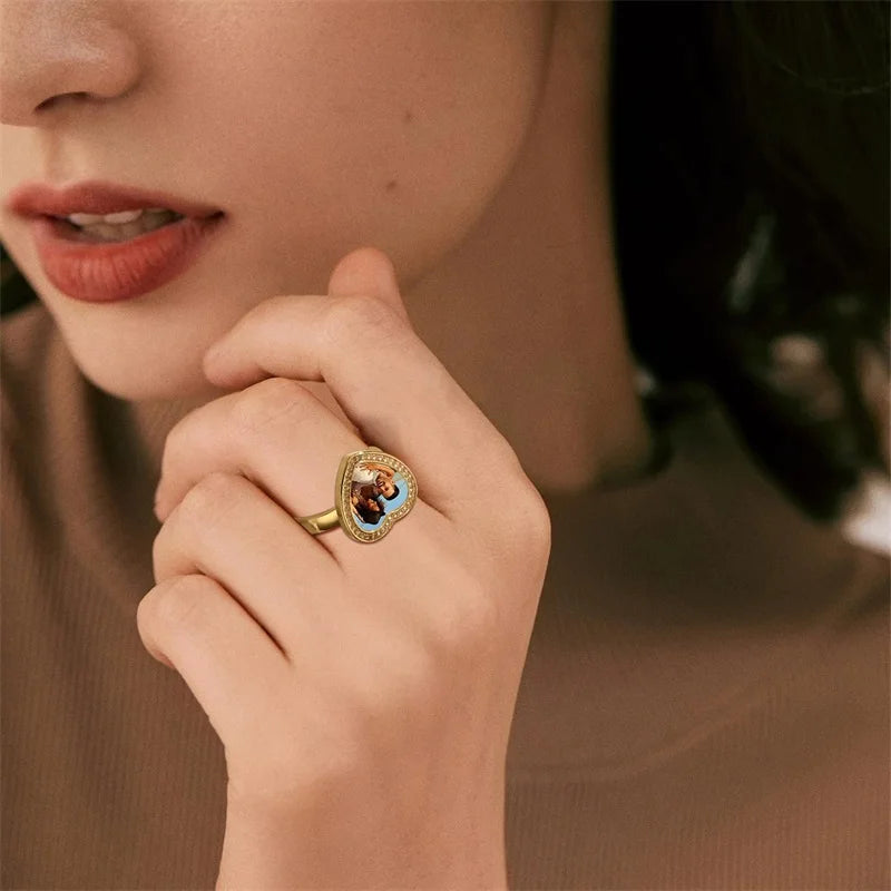 【写真・名入れ刻印】フォトリング｜ オーダーメイド 指輪