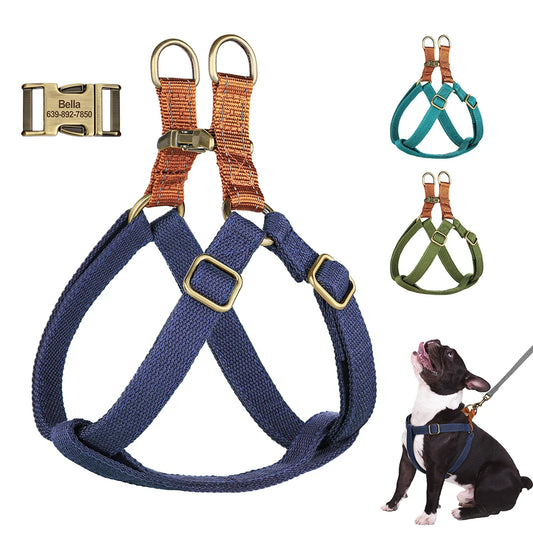 【バックル刻印】中小型犬用 反射 カスタムハーネス ベスト