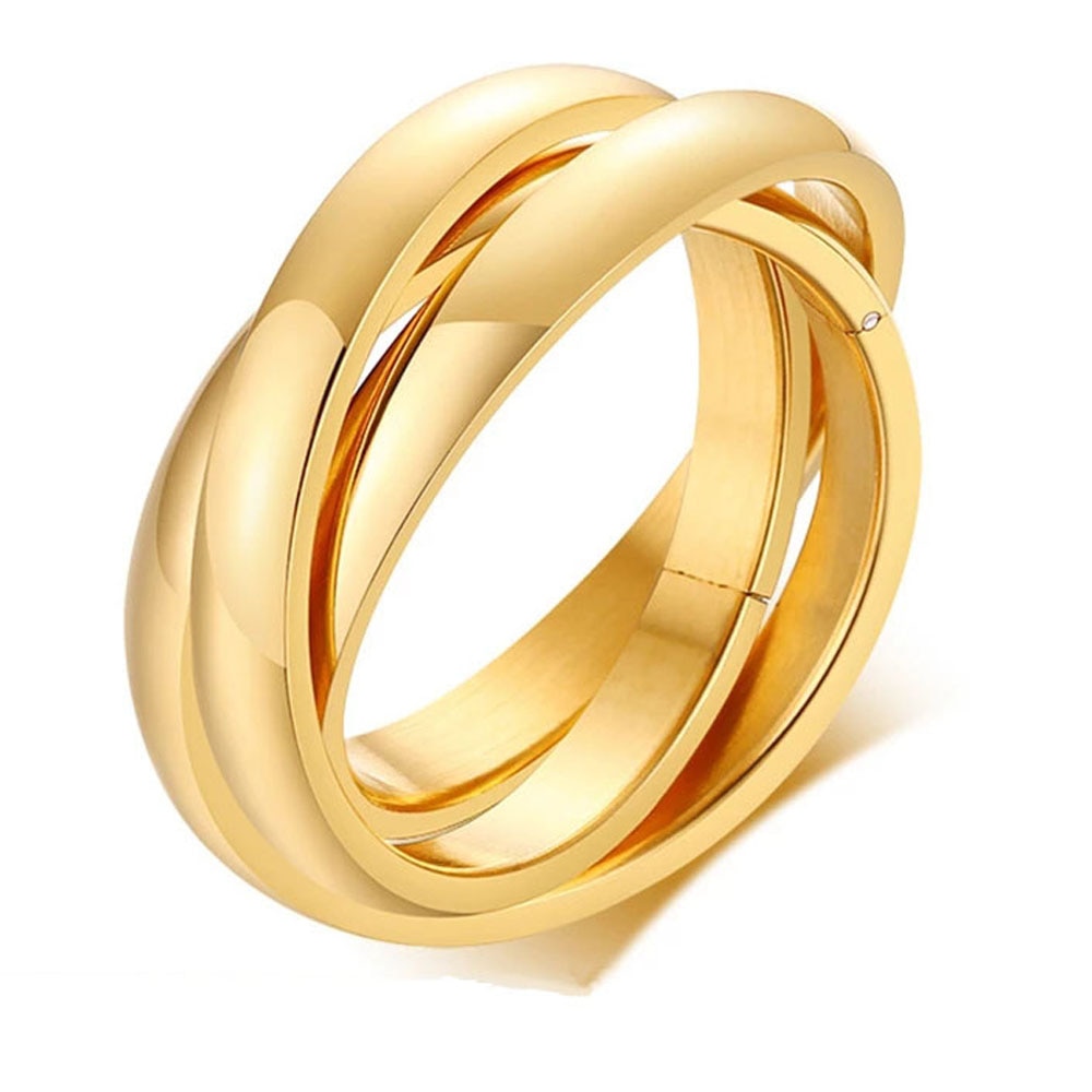 3連3色のリング ネーム 名前刻印 指輪 – World-customize-store