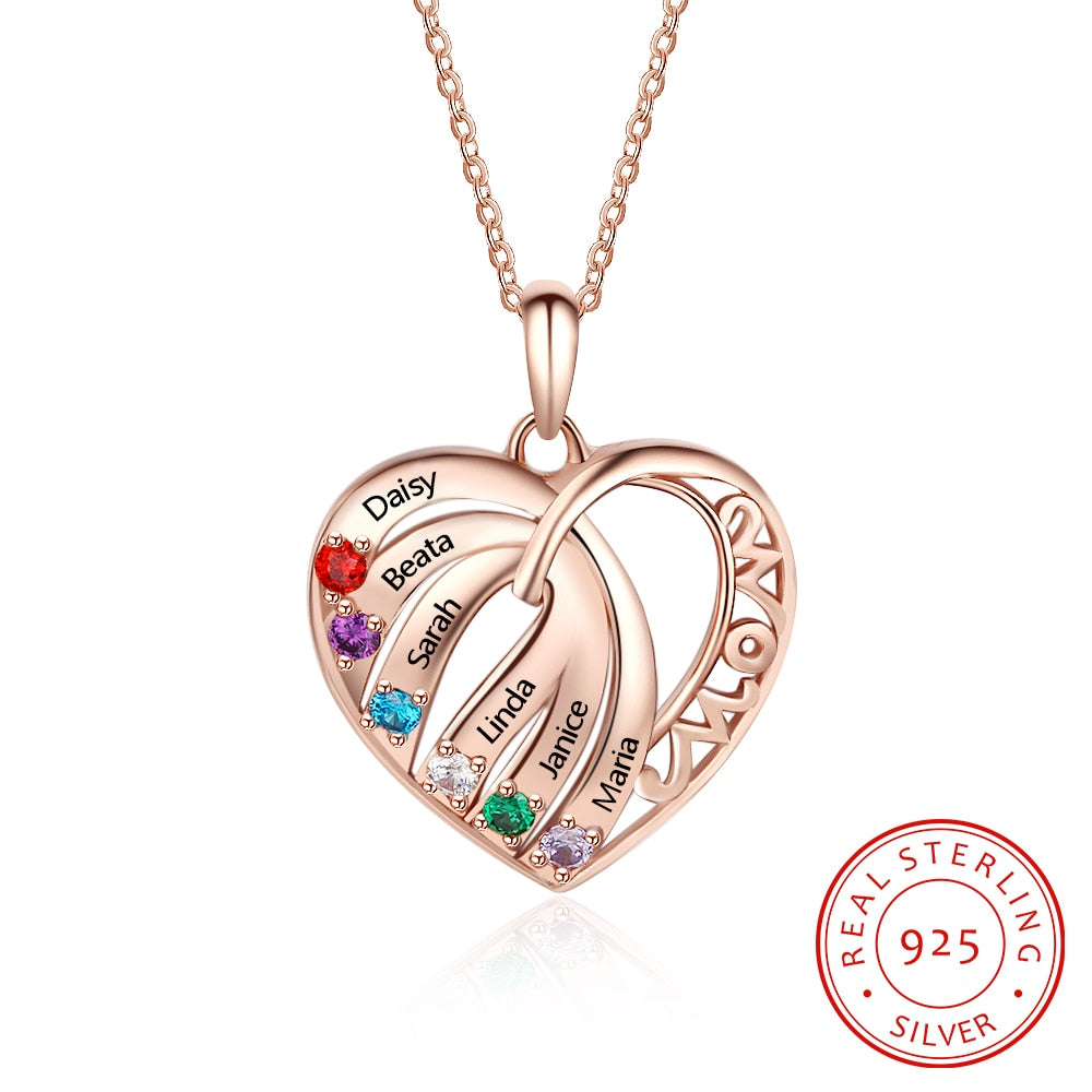 FIVE HEART NECKLACE カスタマイズネックレス